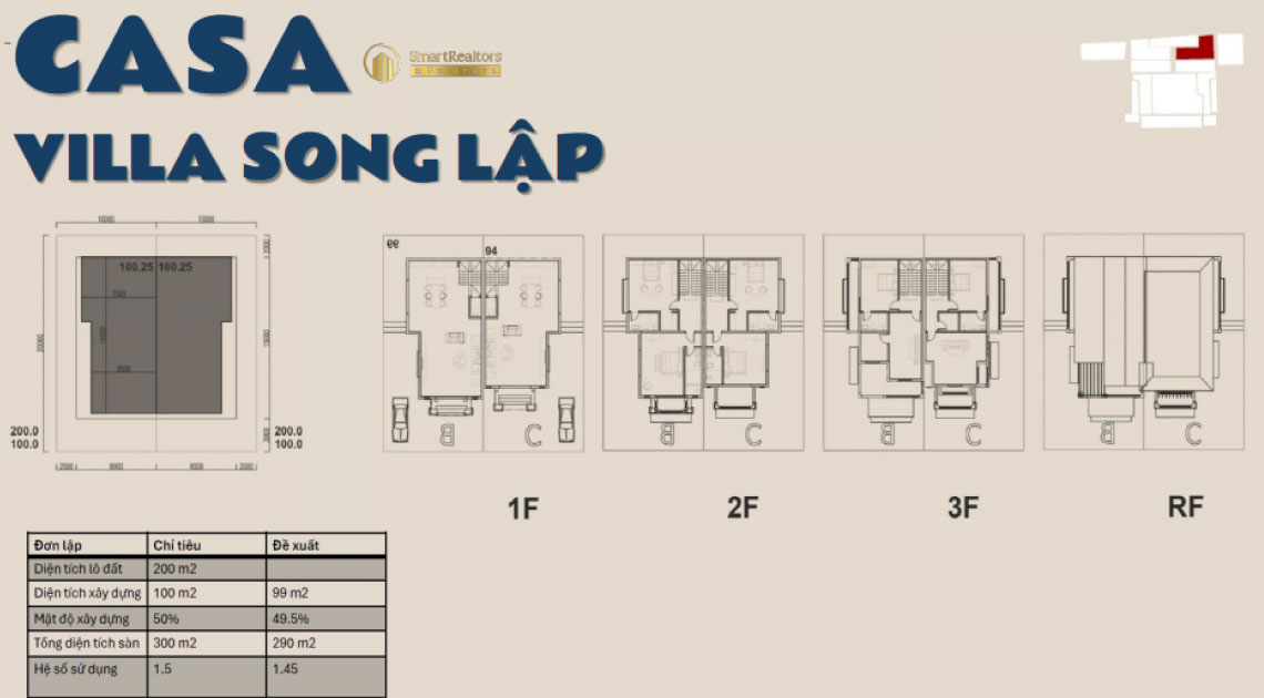 MẶT BẰNG CASA VILLA