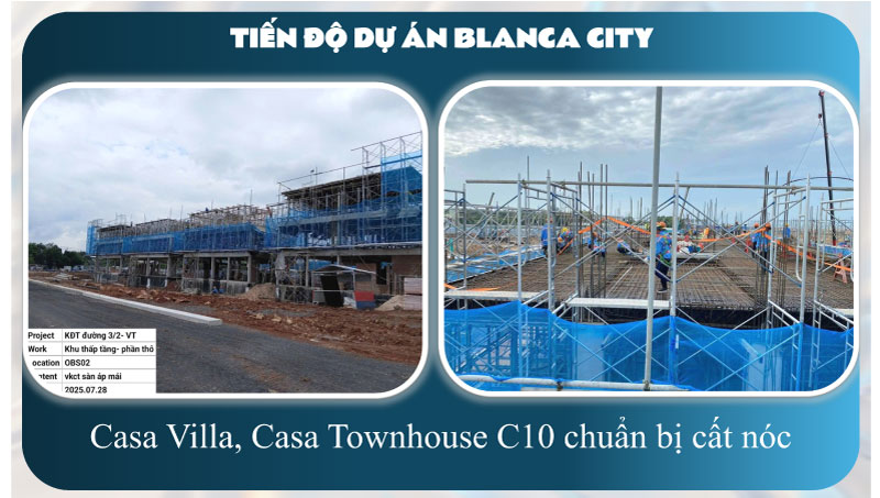 Tiến độ Blanca City tháng 07/2025